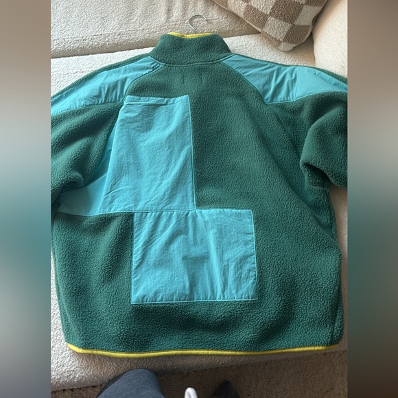 Multi color fuzzy zip up jacket - Picture 3 of 4